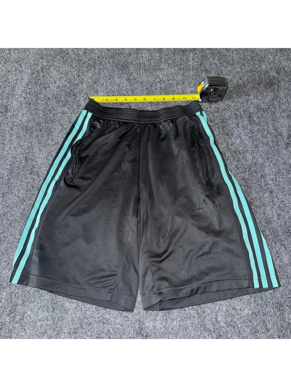 Adidas Teal Stripe Athletic Shorts Mens SM Vtg y2k 90s Rare